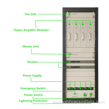 Transmisor de TV digital 3000w con modulador